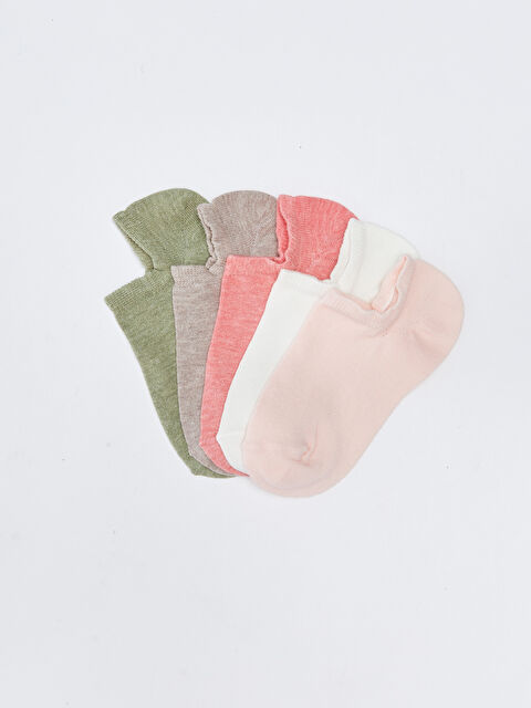 LCW DREAM Kadın Düz Patik Çorap 5'li - W26703Z8-J3S