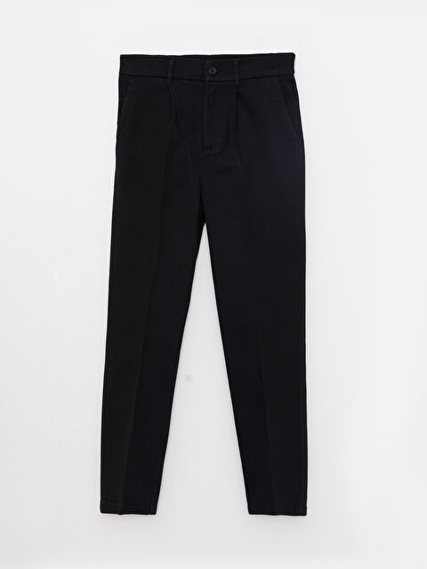 LCW Vision Elastic Waist Standard Fit Regular Gabardine Women's Trousers - W26705Z8-CVL