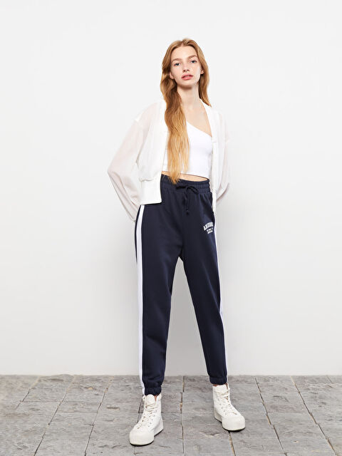 LCW Vision Beli Lastikli Baskılı Kadın Jogger Eşofman Altı - W26746Z8-HG0