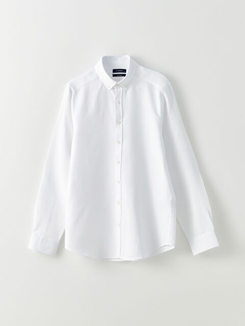 SOUTHBLUE Slim Fit Uzun Kollu Poplin Erkek Gömlek - W26892Z8-J5E