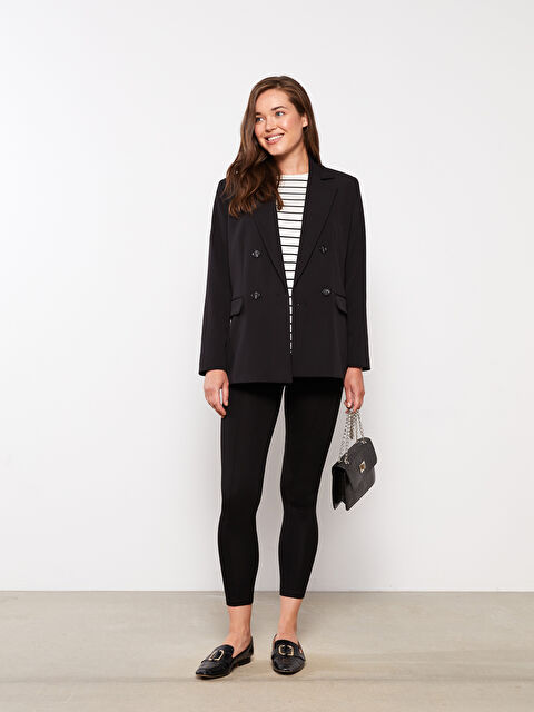 LCWAIKIKI Maternity Karın Panelli Düz Hamile Tayt - W27011Z8-CVL