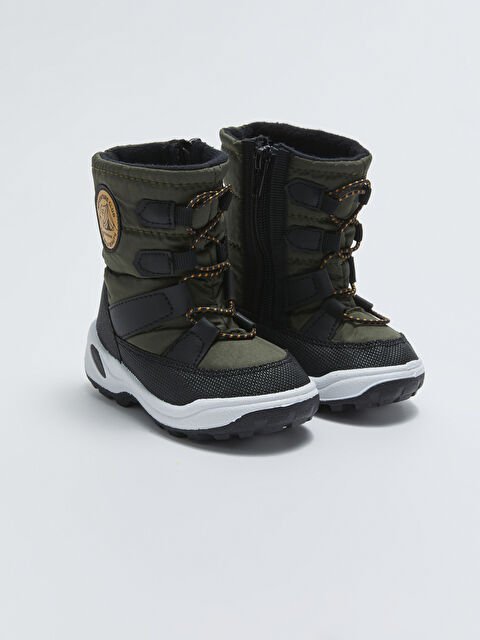 LCW STEPS Baskılı Fermuarlı Erkek Bebek Kar Botu - W27068Z1-RTR