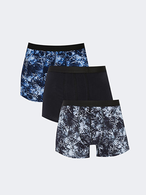 LC WAIKIKI Standart Kalıp Pamuklu Esnek Erkek Boxer 3'lü - W27088Z8-LQJ
