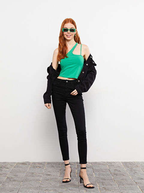 LCW Jeans Kadın Mercury Skinny Fit Düz Jean Pantolon - W27273Z8-327