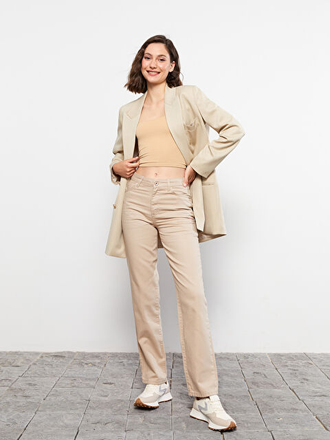 LCW Jeans Straight Fit Kadın Jean Pantolon - W27299Z8-CR8