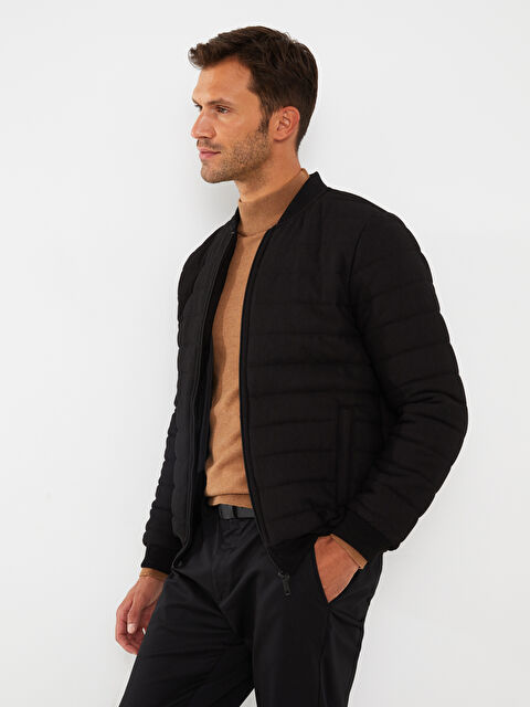 LCWAIKIKI Classic Standart Kalıp Kolej Yaka Erkek Mont - W27649Z8-CVL