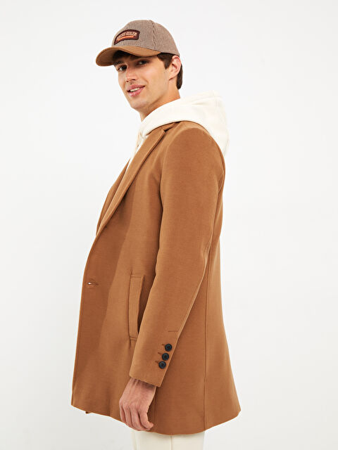 LCW Casual Standart Kalıp Dik Yaka Erkek Kaşe Kaban - W27661Z8-HZZ