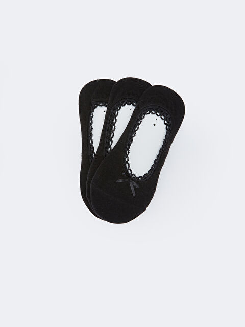 LCW DREAM Kadın Düz Babet Çorap 3'lü - W27705Z8-J0F