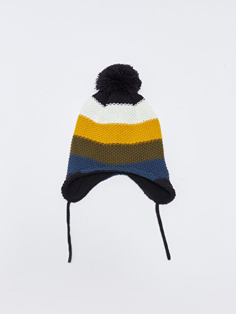 LCW baby Striped Baby Boy Tricot Beanie - W27897Z1-K00