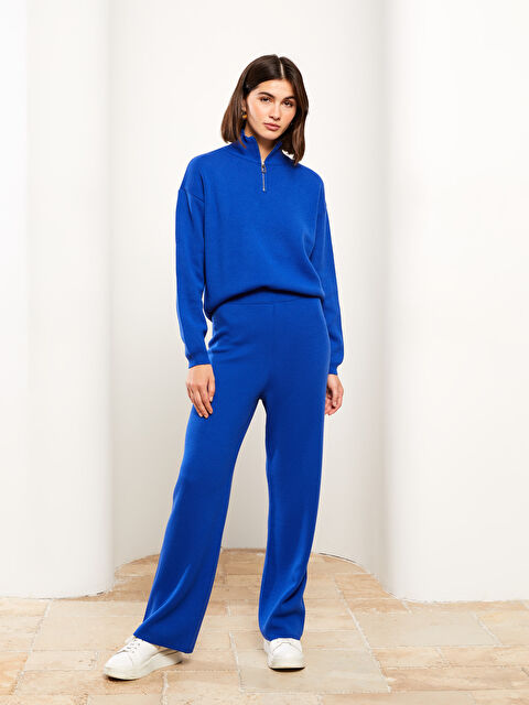 LCW Vision Kadın Beli Lastikli Düz Triko Pantolon - W28248Z8-R46