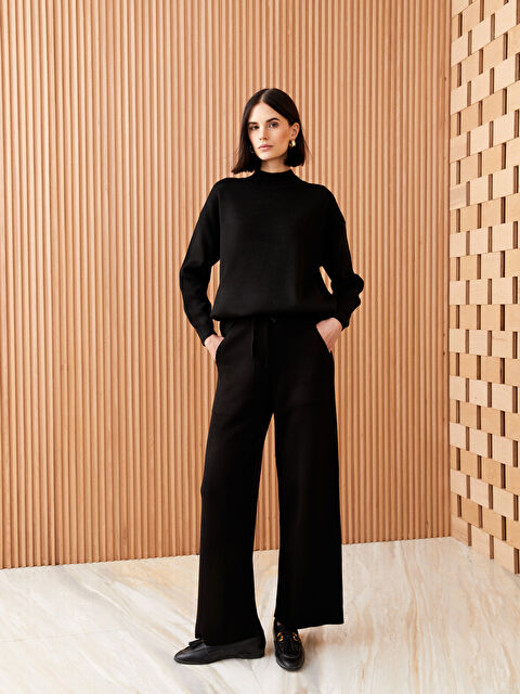 LCW Vision Kadın Beli Lastikli Düz Pantolon - W28270Z8-CVL