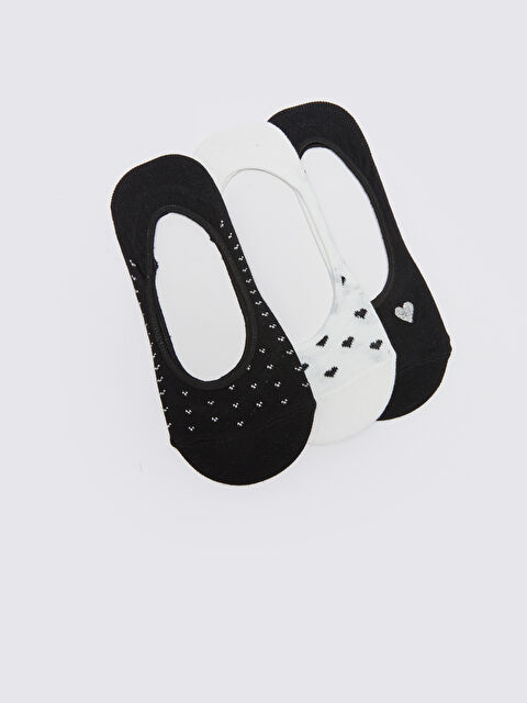 LCW DREAM Patterned Women's Invisible Socks 3-packs - W28479Z8-J0F