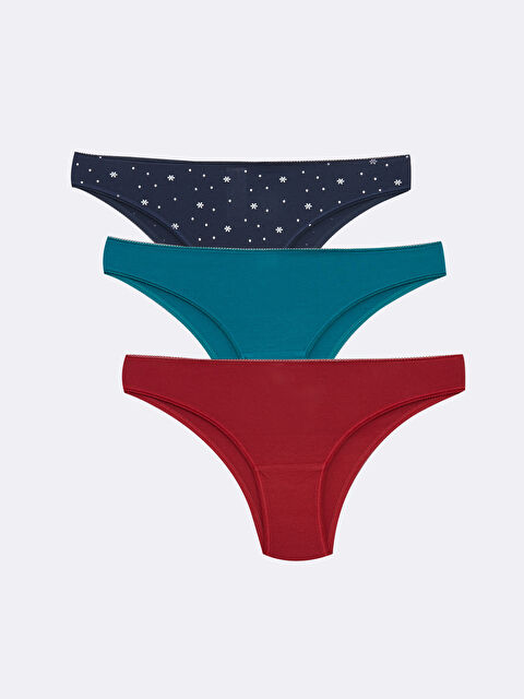 LCW DREAM Patterned Brazilian Knickers 3-Pack - W29211Z8-LSJ