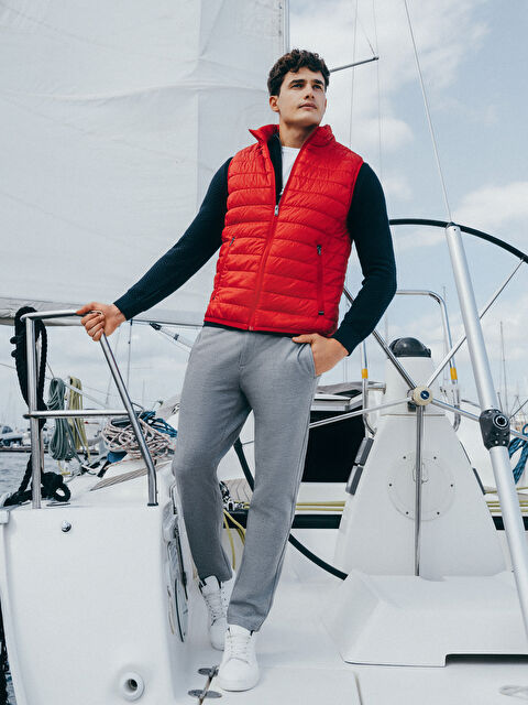 SOUTHBLUE Standart Kalıp Dik Yaka Erkek Şişme Yelek - W29319Z8-S7R