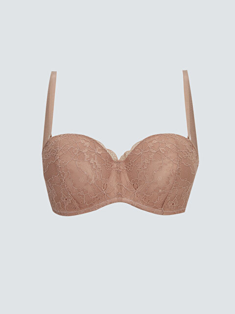 LCW DREAM Underwire Lace Detail Bra - W29468Z8-GDH