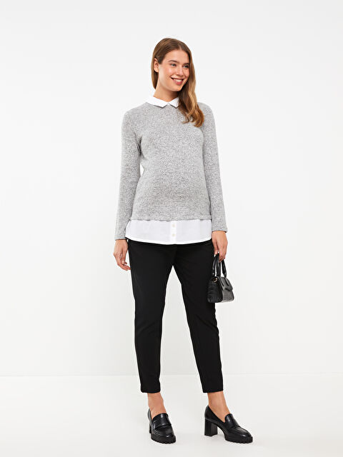 LCWAIKIKI Maternity Karın Panelli Düz Hamile Pantolon - W29499Z8-CVL