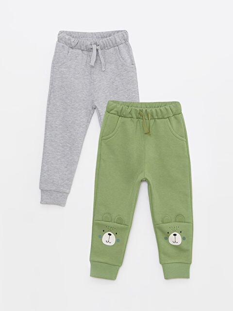 LCW baby Elastic Waist Baby Boy Sweatpants 2-Pack - W2AH04Z1-GQ3