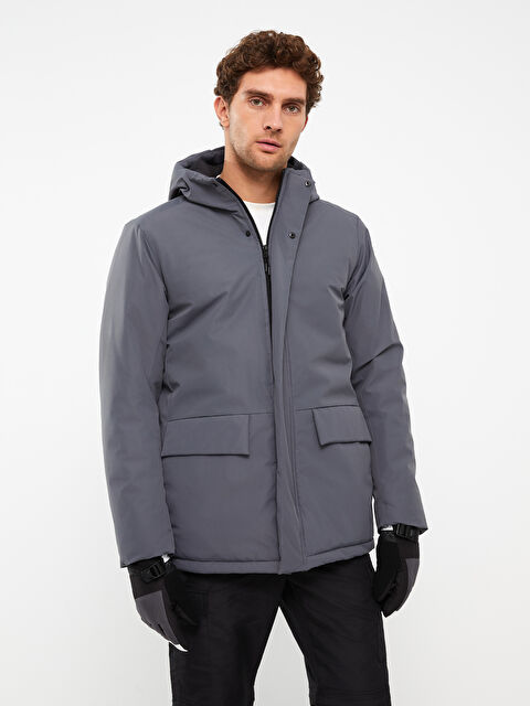 XSIDE ACTIVE Standart Kalıp Kapüşonlu Erkek Mont - W2AH71Z8-J2B