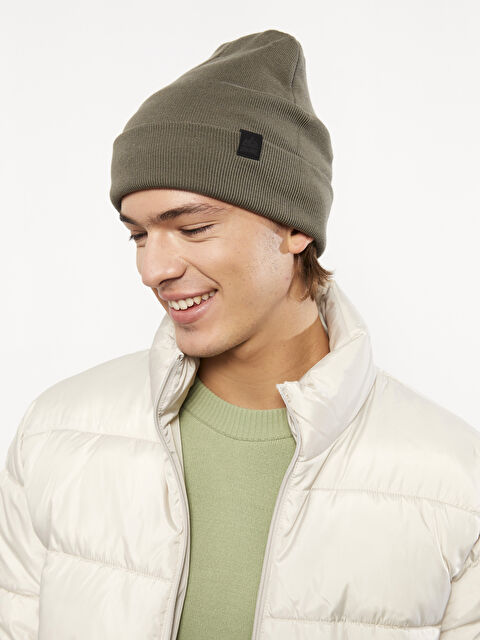 LCW ACCESSORIES Pamuklu Etiket Nakışlı Erkek Bere - W2AH84Z8-TF2