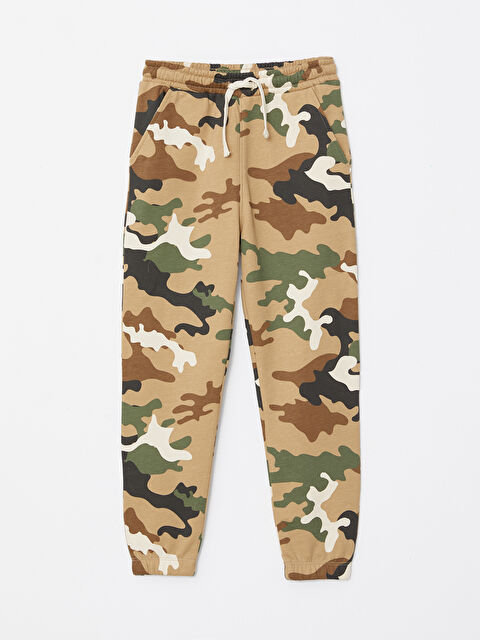 LCW Kids Elastic Waist Camouflage Pattern Boys' Jogger Sweatpants - W2AK52Z4-FQB