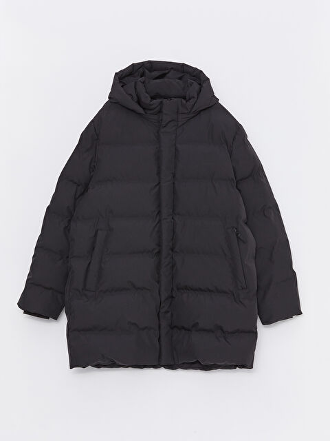 LCWAIKIKI Classic Standart Kalıp Kapüşonlu Erkek Şişme Mont - W2AR78Z8-CVL