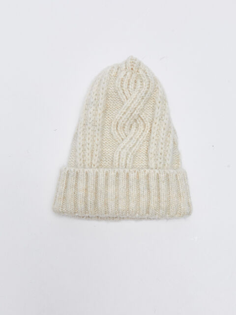 LCW ACCESSORIES Desenli Kadın Triko Bere - W2AY94Z8-D3W