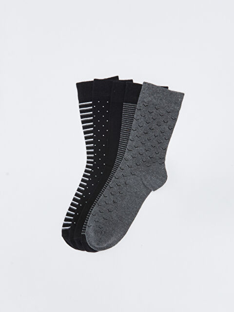 LCW ACCESSORIES Desenli Erkek Soket Çorap 5'li - W2BB24Z8-K00