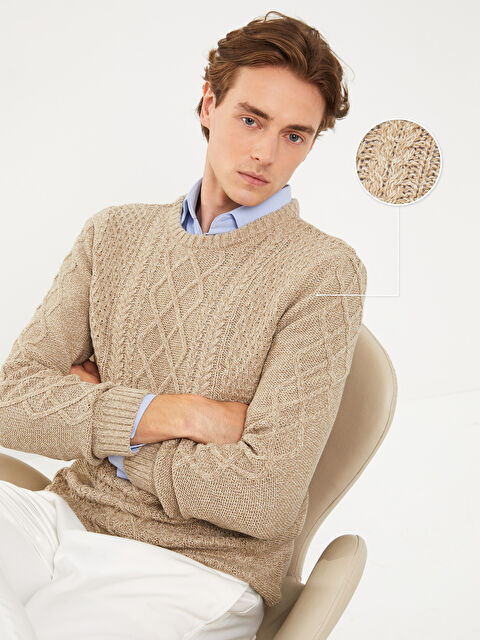 LCW Vision Bisiklet Yaka Erkek Triko Kazak - W2BB55Z8-HZZ