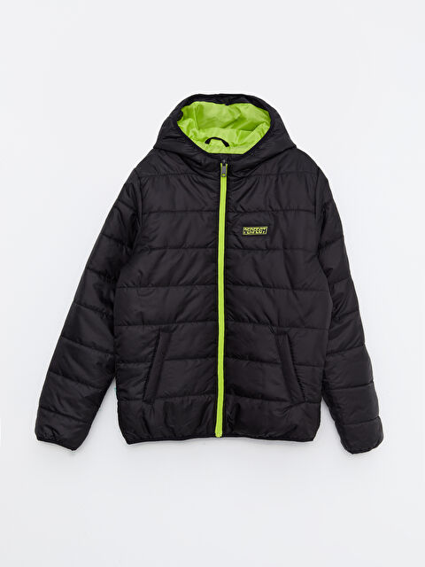 LCW Kids Hooded Basic Boy Puffer - W2BC95Z4-CVL