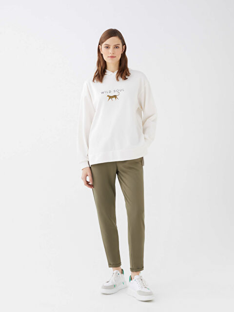 LCW Vision Women's Elasticated Waist Plain Sweatpants - W2BF24Z8-HDQ