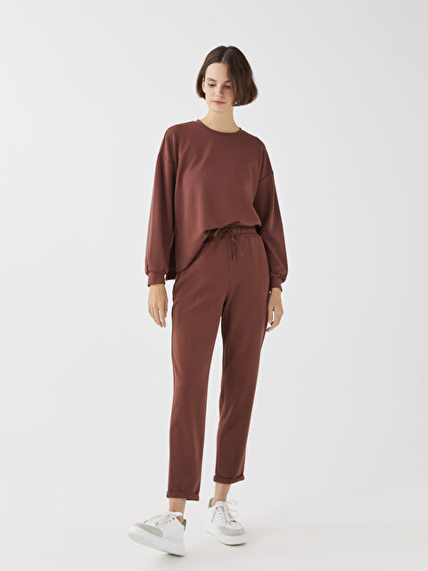 LCW Vision Kadın Beli Lastikli Düz Eşofman Altı - W2BF24Z8-HFD