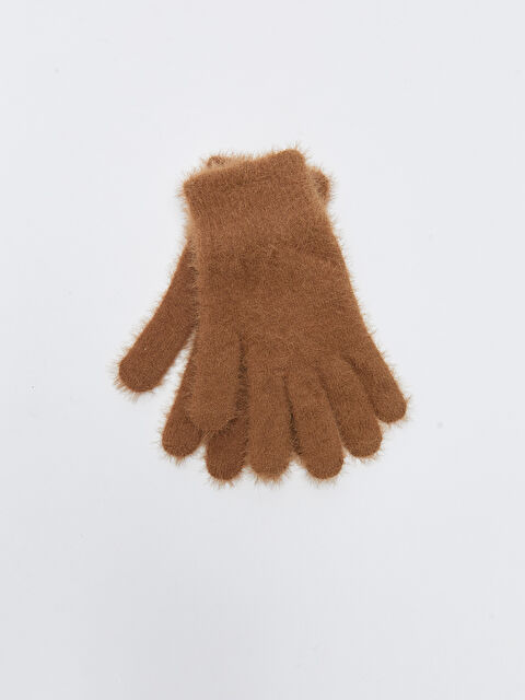 LCW ACCESSORIES Eyelash Yarn Tricot Gloves - W2BH15Z8-GXT