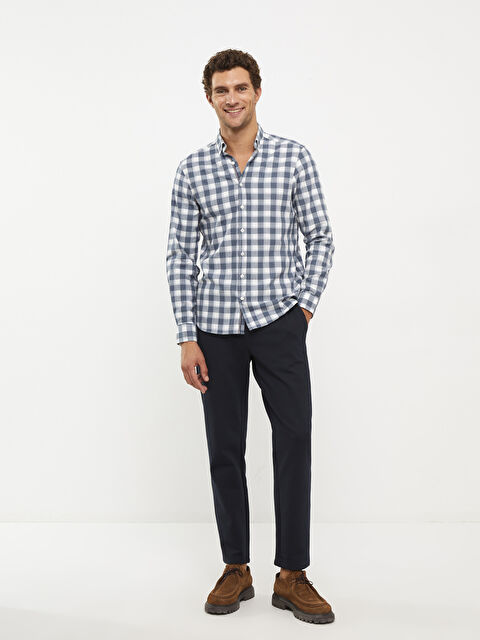 SOUTHBLUE Regular Fit Uzun Kollu Ekose Erkek Gömlek - W2BK19Z8-LN5