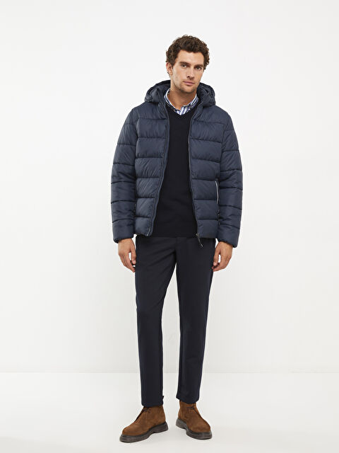 SOUTHBLUE Standart Kalıp Kapüşonlu Erkek Şişme Mont - W2BK24Z8-S9P