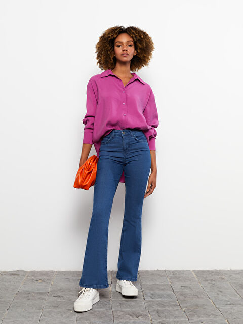 LCW ECO Mars Flare Kadın Jean Pantolon - W2BK40Z8-507