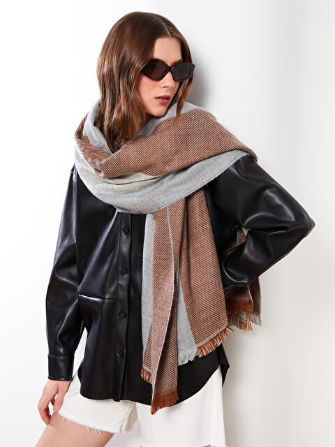 LCW ACCESSORIES Color Block Women's Scarf - W2BP80Z8-EF9