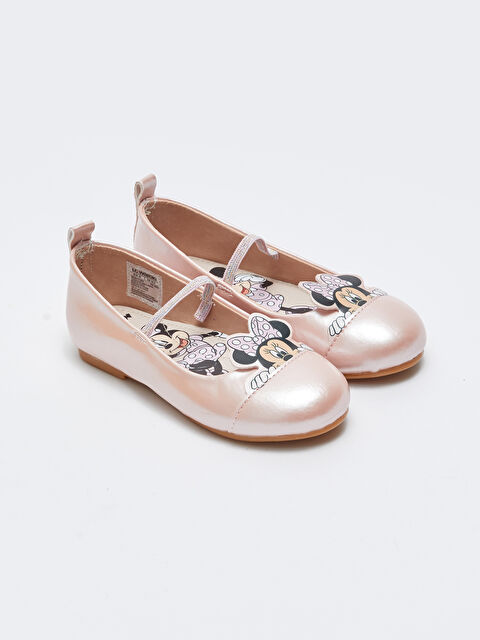LCW STEPS Minnie Mouse Lisanslı Lastikli Kız Çocuk Babet - W2BY72Z4-G4V