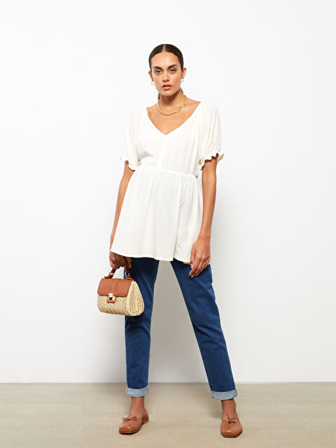 LCWAIKIKI Maternity Karın Panelli Standart Fit Düz Hamile Jean Pantolon - W2CC19Z8-507