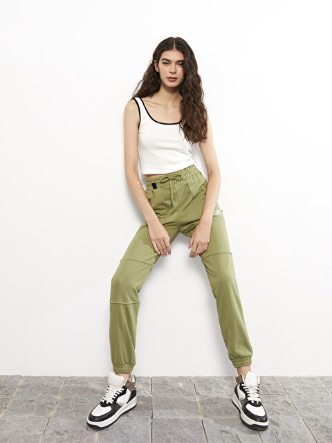 LCW Vision Elasticated Waist Printed Women's Sweatpants - W2CJ81Z8-H8M