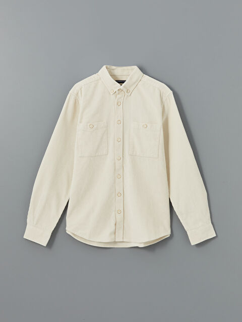 SOUTHBLUE Regular Fit Uzun Kollu Kadife Erkek Gömlek - W2CK57Z8-S23