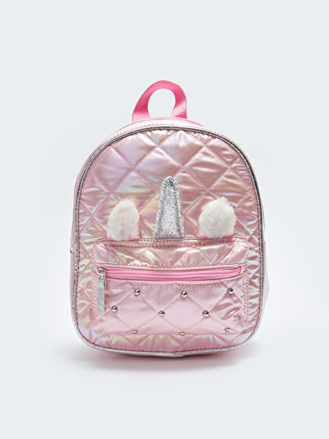 LCW ACCESSORIES 3D Aplike Detaylı Hologram Baskılı Kız Çocuk Sırt Çantası - W2CL85Z4-M0T