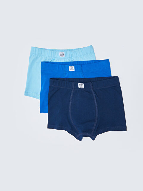 LCW Kids Basic Cotton Boys' Boxer 3-Pack - W2CR47Z4-JC7
