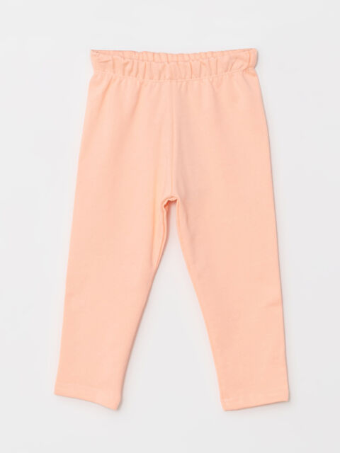 LCW ECO Elastic Waist Basic Cotton Baby Girl Sweatpants - W2CS64Z1-SML
