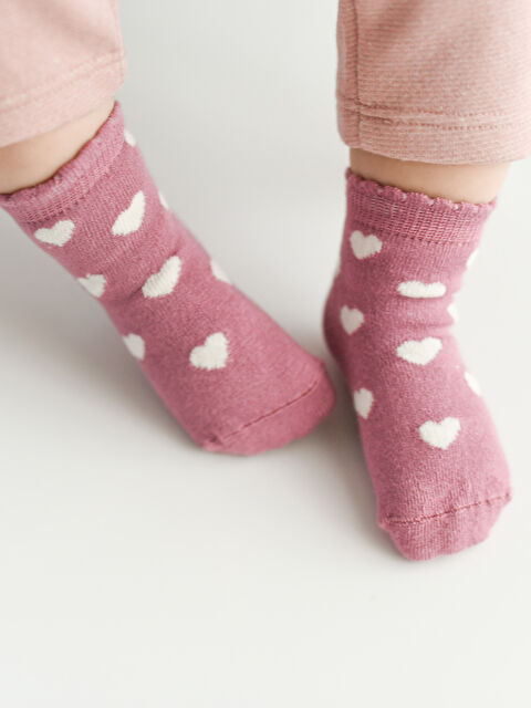 KANZ Desenli Kız Bebek Soket Çorap 3'lü - W2CS74Z1-FZZ