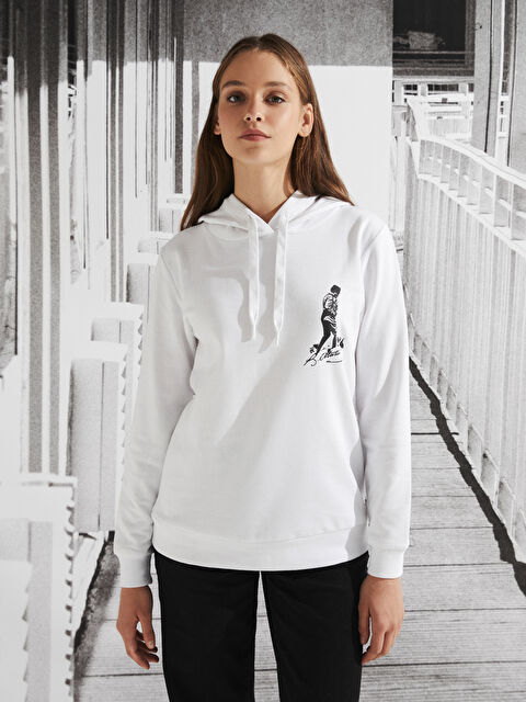LCW Vision Atatürk Baskılı Uzun Kollu Kadın Hoodie - W2CU88Z8-R9K
