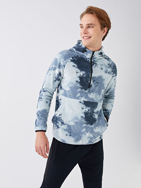 XSIDE ACTIVE Uzun Kollu Desenli Polar Erkek Hoodie - W2CY07Z8-LQP