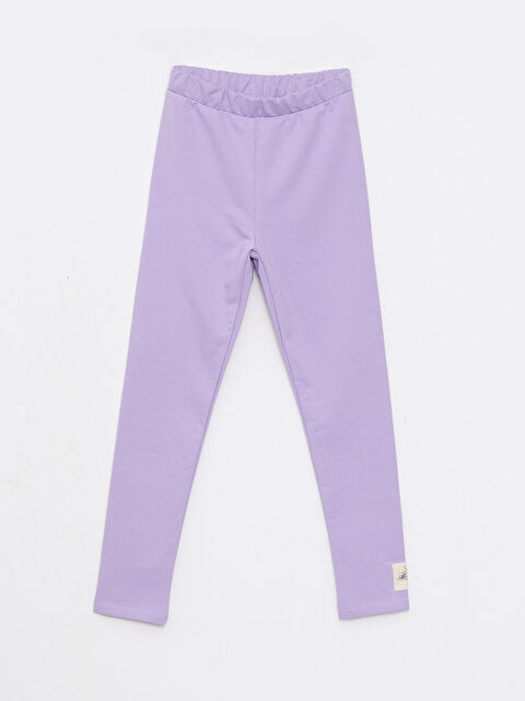 LCW Kids Leggings longs en coton basique à taille élastique pour fille - W2DJ55Z4-KYB