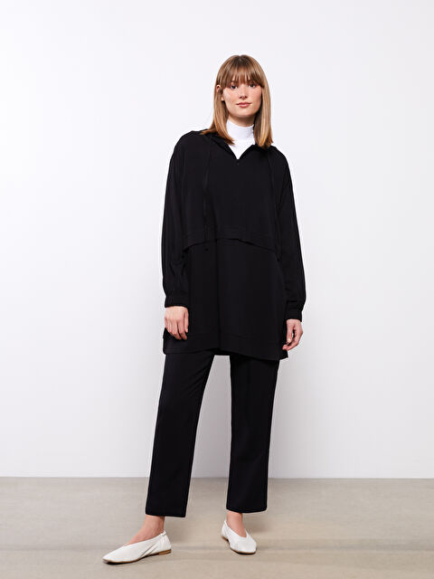 LCW Modest Beli Lastikli Düz Viskon Kadın Pantolon - W2DS34Z8-RQL