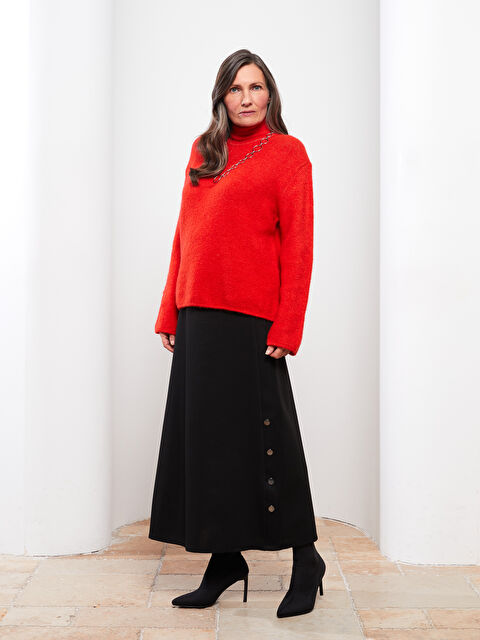 LCW Grace Kadın Beli Lastikli Düz Etek - W2DY90Z8-CVL