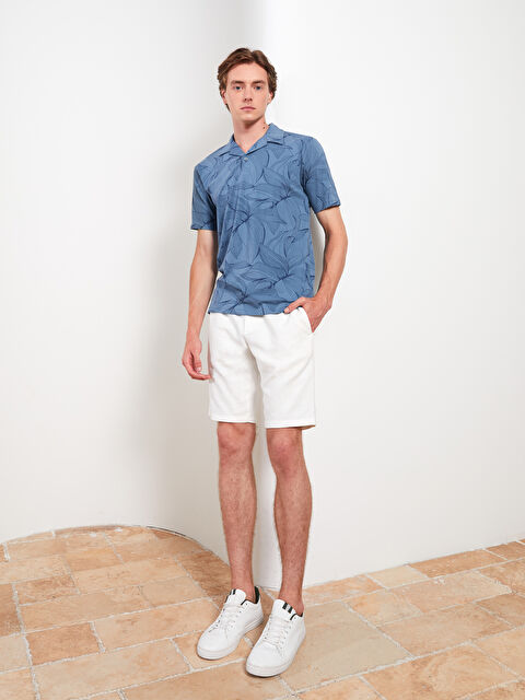 LCW Vision Slim Fit Gabardin Erkek Şort - W2EB44Z8-R9J